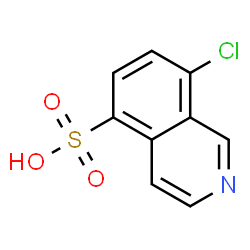 ChemSpider 2D Image | 8-Chloro-5-isoquinolinesulfonic acid | C9H6ClNO3S
