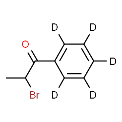 ChemSpider 2D Image | 2-Bromo-1-(~2~H_5_)phenyl-1-propanone | C9H4D5BrO