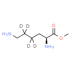 ChemSpider 2D Image | Methyl L-(4,4,5,5-~2~H_4_)lysinate | C7H12D4N2O2