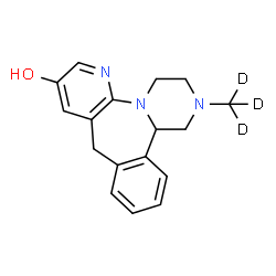 ChemSpider 2D Image | 2-(~2~H_3_)Methyl-1,2,3,4,10,14b-hexahydropyrazino[2,1-a]pyrido[2,3-c][2]benzazepin-8-ol | C17H16D3N3O