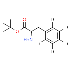 ChemSpider 2D Image | 2-Methyl-2-propanyl L-(2,3,4,5,6-~2~H_5_)phenylalaninate | C13H14D5NO2
