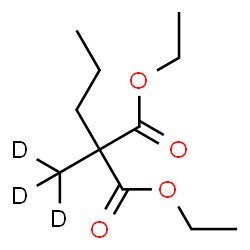 ChemSpider 2D Image | Diethyl (~2~H_3_)methyl(propyl)malonate | C11H17D3O4