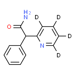 ChemSpider 2D Image | 2-Phenyl-2-[(~2~H_4_)-2-pyridinyl]acetamide | C13H8D4N2O