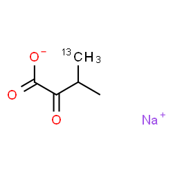 ChemSpider 2D Image | Sodium 3-methyl-2-oxo(4-~13~C)butanoate | C413CH7NaO3
