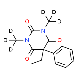 ChemSpider 2D Image | 5-Ethyl-1,3-bis[(~2~H_3_)methyl]-5-phenyl-2,4,6(1H,3H,5H)-pyrimidinetrione | C14H10D6N2O3