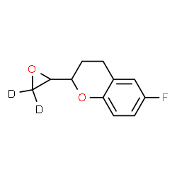 ChemSpider 2D Image | 6-Fluoro-2-[(3,3-~2~H_2_)-2-oxiranyl]chromane | C11H9D2FO2