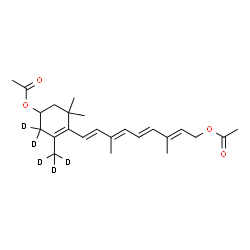ChemSpider 2D Image | 3-Acetoxy-O~15~-acetyl(4,4,18,18,18-~2~H_5_)retinol | C24H29D5O4