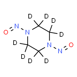 ChemSpider 2D Image | 1,4-Dinitroso(~2~H_8_)piperazine | C4D8N4O2