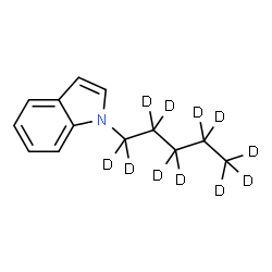 ChemSpider 2D Image | 1-(~2~H_11_)Pentyl-1H-indole | C13H6D11N