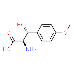 ChemSpider 2D Image | (betaR)-beta-Hydroxy-O-methyl-D-tyrosine | C10H13NO4