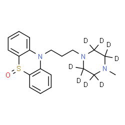ChemSpider 2D Image | 10-{3-[4-Methyl(~2~H_8_)-1-piperazinyl]propyl}-10H-phenothiazine 5-oxide | C20H17D8N3OS