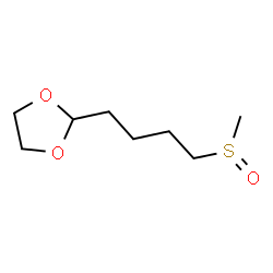 ChemSpider 2D Image | 2-[4-(Methylsulfinyl)butyl]-1,3-dioxolane | C8H16O3S