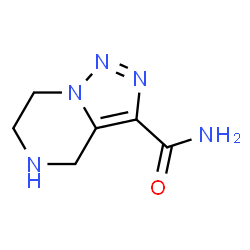 ChemSpider 2D Image | 4,5,6,7-Tetrahydro[1,2,3]triazolo[1,5-a]pyrazine-3-carboxamide | C6H9N5O