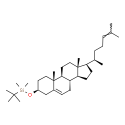 ChemSpider 2D Image | (3beta)-3-{[Dimethyl(2-methyl-2-propanyl)silyl]oxy}cholesta-5,24-diene | C33H58OSi