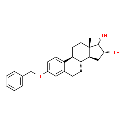 ChemSpider 2D Image | (16alpha,17alpha)-3-(Benzyloxy)estra-1(10),2,4-triene-16,17-diol | C25H30O3