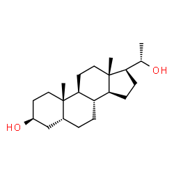 ChemSpider 2D Image | (3beta,5beta,20S)-Pregnane-3,20-diol | C21H36O2