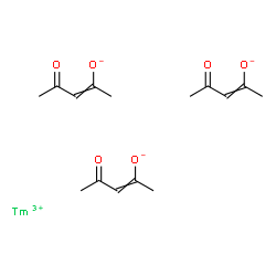 ChemSpider 2D Image | Thulium tris(4-oxo-2-penten-2-olate) | C15H21O6Tm