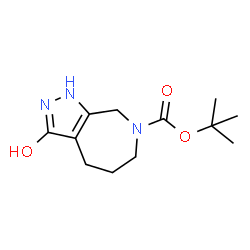 ChemSpider 2D Image | tert-Butyl 3-hydroxy-4,5,6,8-tetrahydropyrazolo[3,4-c]azepine-7(1H)-carboxylate | C12H19N3O3