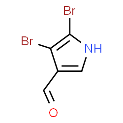 ChemSpider 2D Image | 4,5-Dibromo-1H-pyrrole-3-carbaldehyde | C5H3Br2NO
