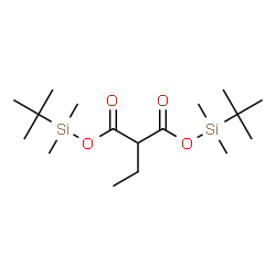 ChemSpider 2D Image | Bis[tert-butyl(dimethyl)silyl] 2-ethylmalonate | C17H36O4Si2