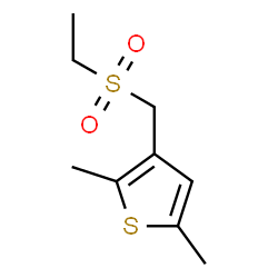 ChemSpider 2D Image | 3-[(Ethylsulfonyl)methyl]-2,5-dimethylthiophene | C9H14O2S2