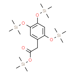 ChemSpider 2D Image | Trimethylsilyl {2,4,5-tris[(trimethylsilyl)oxy]phenyl}acetate | C20H40O5Si4