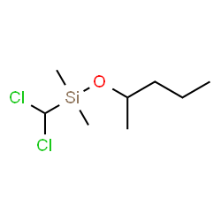 ChemSpider 2D Image | (Dichloromethyl)(dimethyl)(2-pentanyloxy)silane | C8H18Cl2OSi
