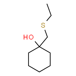 ChemSpider 2D Image | 1-[(Ethylsulfanyl)methyl]cyclohexanol | C9H18OS