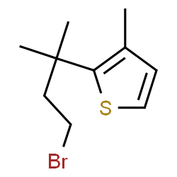 ChemSpider 2D Image | 2-(4-Bromo-2-methyl-2-butanyl)-3-methylthiophene | C10H15BrS