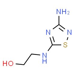 ChemSpider 2D Image | 2-[(3-Amino-1,2,4-thiadiazol-5-yl)amino]ethanol | C4H8N4OS