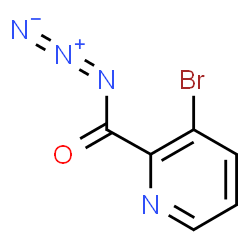 ChemSpider 2D Image | 3-Bromo-2-pyridinecarbonyl azide | C6H3BrN4O