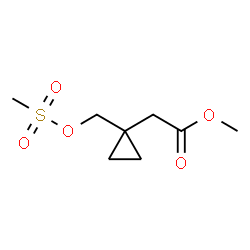 ChemSpider 2D Image | Methyl (1-{[(methylsulfonyl)oxy]methyl}cyclopropyl)acetate | C8H14O5S