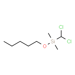 ChemSpider 2D Image | (Dichloromethyl)(dimethyl)(pentyloxy)silane | C8H18Cl2OSi