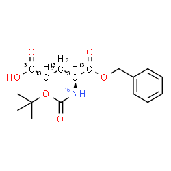 ChemSpider 2D Image | Boc-Glu-OBzl-13C5,15N | C1213C5H2315NO6