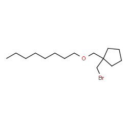 ChemSpider 2D Image | 1-(Bromomethyl)-1-[(octyloxy)methyl]cyclopentane | C15H29BrO