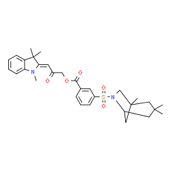 ChemSpider 2D Image | (3Z)-2-Oxo-3-(1,3,3-trimethyl-1,3-dihydro-2H-indol-2-ylidene)propyl 3-[(1,3,3-trimethyl-6-azabicyclo[3.2.1]oct-6-yl)sulfonyl]benzoate | C31H38N2O5S