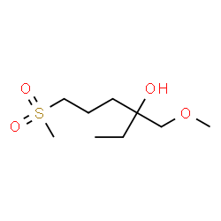 ChemSpider 2D Image | 3-(Methoxymethyl)-6-(methylsulfonyl)-3-hexanol | C9H20O4S