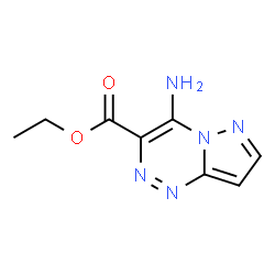 ChemSpider 2D Image | Ethyl 4-aminopyrazolo[5,1-c][1,2,4]triazine-3-carboxylate | C8H9N5O2
