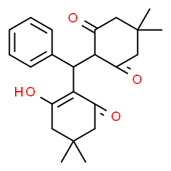 ChemSpider 2D Image | 2-[(2-Hydroxy-4,4-dimethyl-6-oxo-1-cyclohexen-1-yl)(phenyl)methyl]-5,5-dimethyl-1,3-cyclohexanedione | C23H28O4