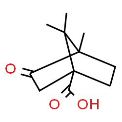 ChemSpider 2D Image | 4,7,7-TRIMETHYL-3-OXOBICYCLO(2.2.1)HEPTANE-1-CARBOXYLIC ACID | C11H16O3