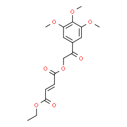 ChemSpider 2D Image | Ethyl 2-oxo-2-(3,4,5-trimethoxyphenyl)ethyl (2E)-2-butenedioate | C17H20O8