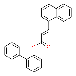 ChemSpider 2D Image | 2-Biphenylyl (2E)-3-(1-naphthyl)acrylate | C25H18O2
