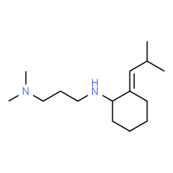 ChemSpider 2D Image | N,N-Dimethyl-N'-[(2E)-2-(2-methylpropylidene)cyclohexyl]-1,3-propanediamine | C15H30N2