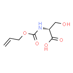 ChemSpider 2D Image | N-[(Allyloxy)carbonyl]-D-serine | C7H11NO5