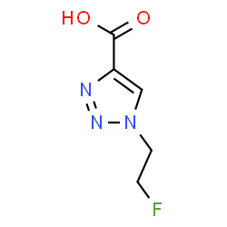 ChemSpider 2D Image | 1-(2-Fluoroethyl)-1H-1,2,3-triazole-4-carboxylic acid | C5H6FN3O2