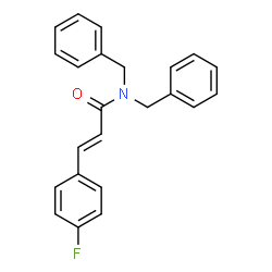 ChemSpider 2D Image | (2E)-N,N-Dibenzyl-3-(4-fluorophenyl)acrylamide | C23H20FNO