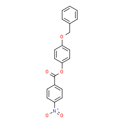 ChemSpider 2D Image | 4-(Benzyloxy)phenyl 4-nitrobenzoate | C20H15NO5