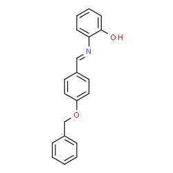 ChemSpider 2D Image | 2-{(E)-[4-(Benzyloxy)benzylidene]amino}phenol | C20H17NO2
