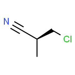 ChemSpider 2D Image | (2S)-3-Chloro-2-methylpropanenitrile | C4H6ClN