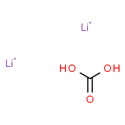 ChemSpider 2D Image | Carbonic acid, lithium salt (1:2) | CH2Li2O3